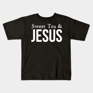 Sweet Tea And Jesus Kids T-Shirt